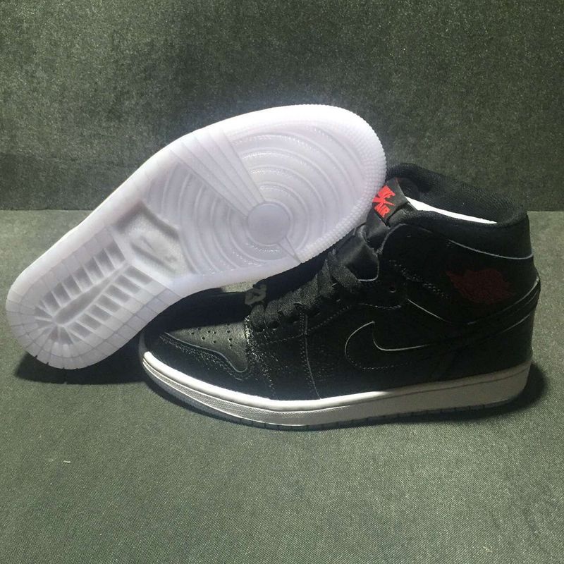 Classic Air Jordan 1 Mid All Black Shoes